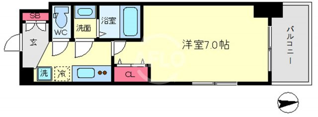 Luxe西長堀の間取り|Luxe西長堀（ラグゼ西長堀）間取り