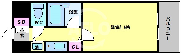 シティライフクラウンハイム長堀通の間取り|CityLifeクラウンハイム長堀通　間取り