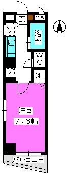 パークハイム大濠の間取り