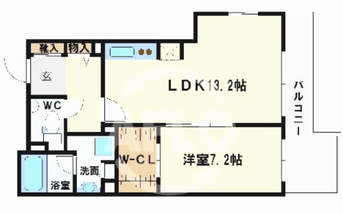 BRAVI南堀江　日吉小学校区の間取り|BRAVI南堀江（ブラービ南堀江）　間取り