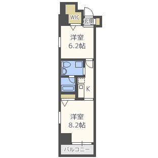 南堀江プライマリーワンの間取り|南堀江プライマリーワン　間取り