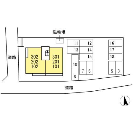 【区画図】 | D-room山西Ⅱ