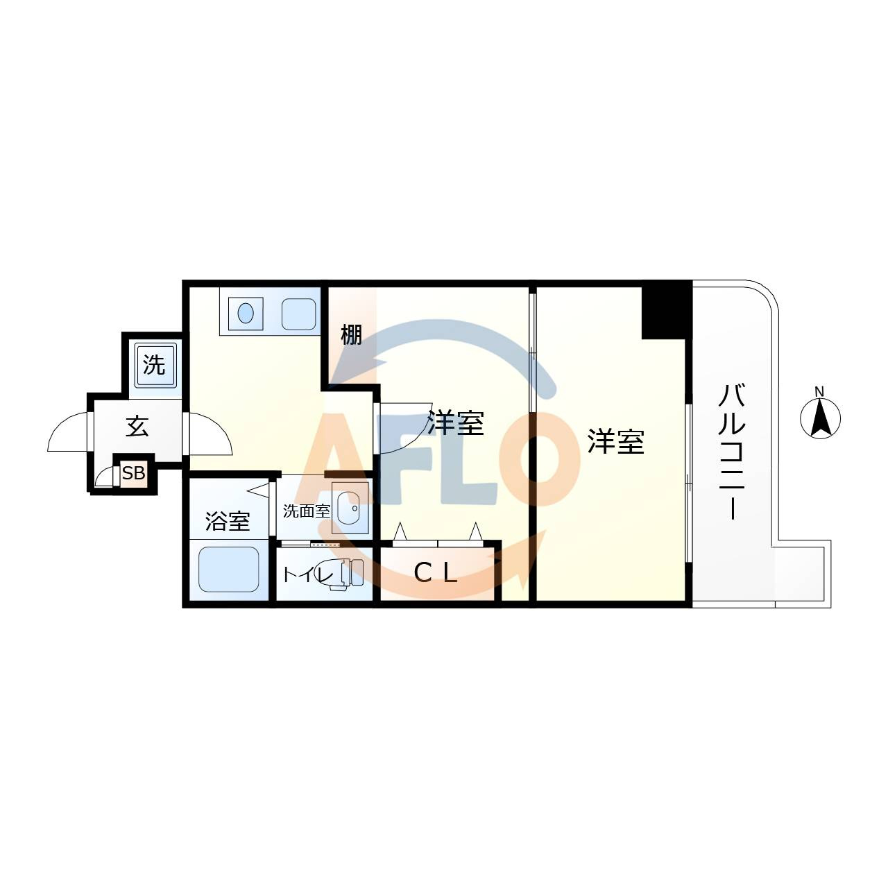 大阪ドームイン長堀　日吉小学校区の間取り|大阪ドームイン長堀　間取り
