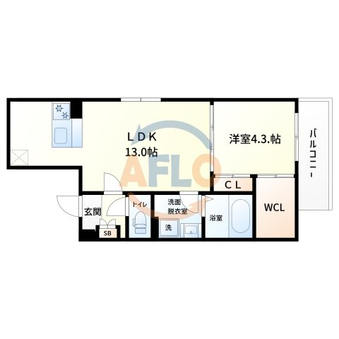 SOLASIA residence 九条の間取り