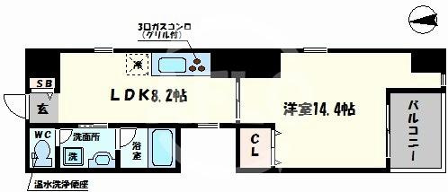 シエロ南堀江の間取り|シエロ南堀江　間取り
