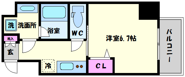 M:COURT靭公園（エムコート靭公園）の間取り|M:COURT靭公園　間取り