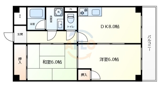 21北堀江　堀江小学校区の間取り|21北堀江　間取り