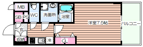 【間取り】 | ワールドアイ江坂アルバ