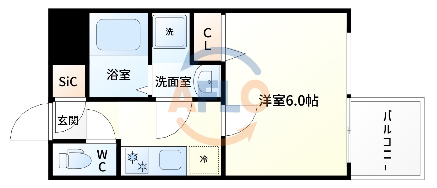 エスリード本町レジデンスの間取り|エスリード本町レジデンス　開放感ある間取り