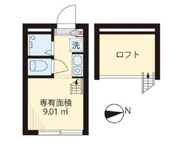 フィリップ東中野の間取り