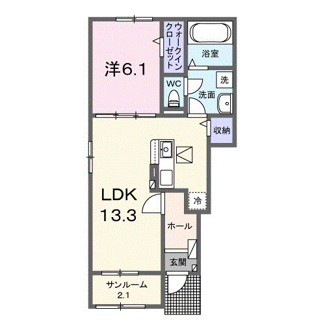 【間取り】 | フォルトゥーナ西岡屋Ⅱ