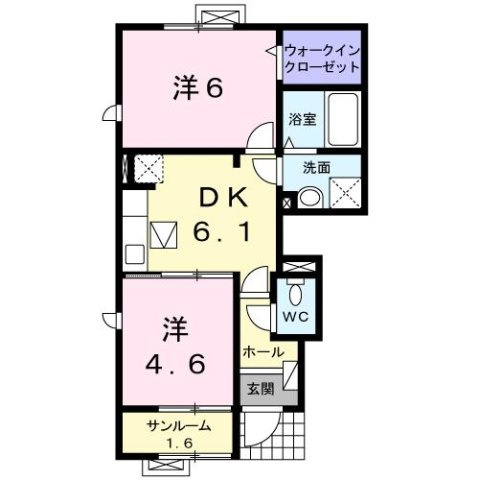 ボアメゾン　２の間取り