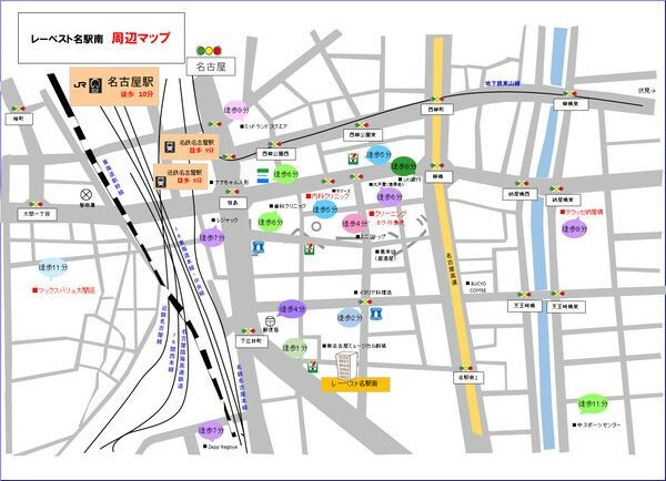 CITY SPIRE 名駅前の地図