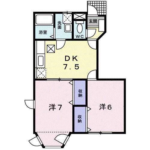 【間取り】 | ニュークレストール立花台