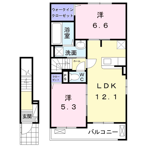 【間取り】 | ロイヤルコーポ　Ｃ