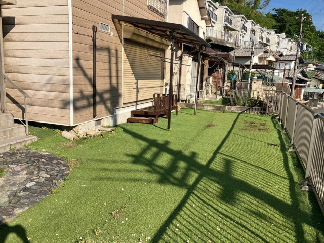 寺川5丁目　中古一戸建ての庭|■物件内覧・資金計画相談・住宅ローン相談、リフォーム相談、お問合せ受付中■
※当日・翌日のご内覧、ご相談はお電話でのお問合せがスムーズです！