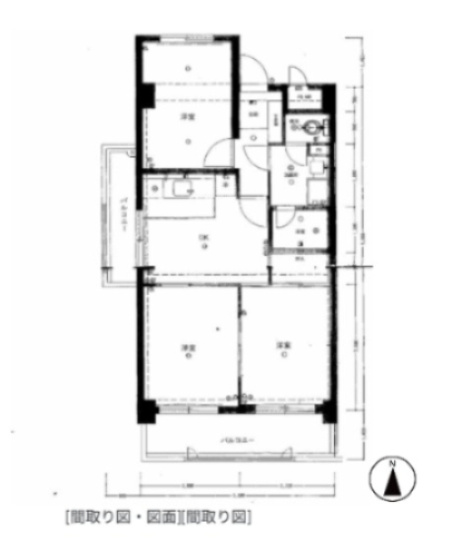 【間取り】 | ライオンズマンション長住第二