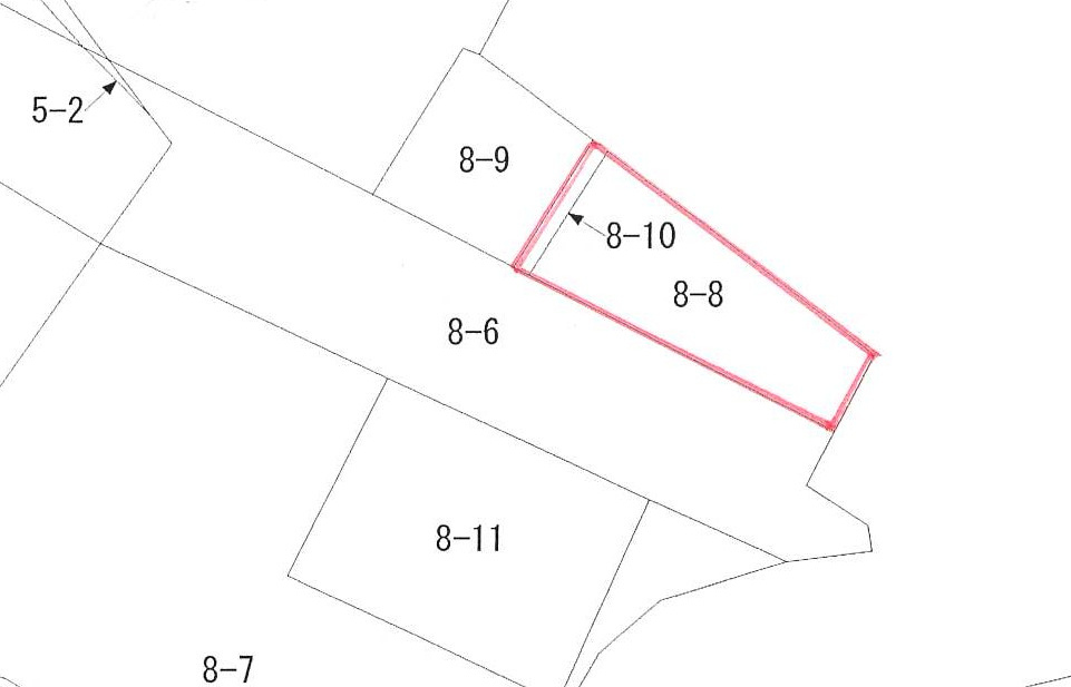 遠野市松崎町白岩８地割の中古一戸建の区画図