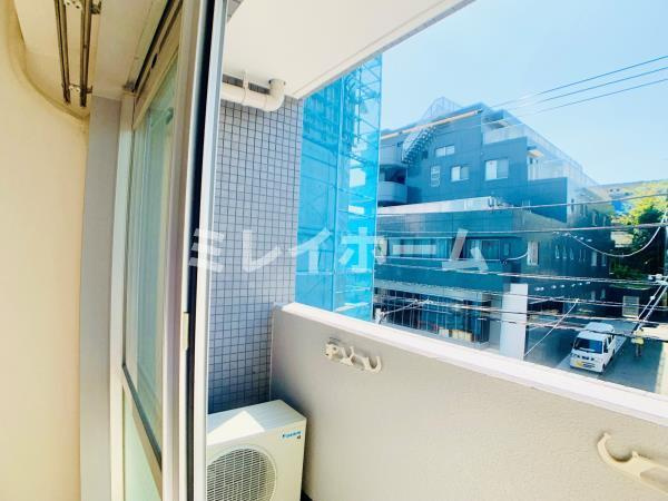 大井町タウンハウスのバルコニー