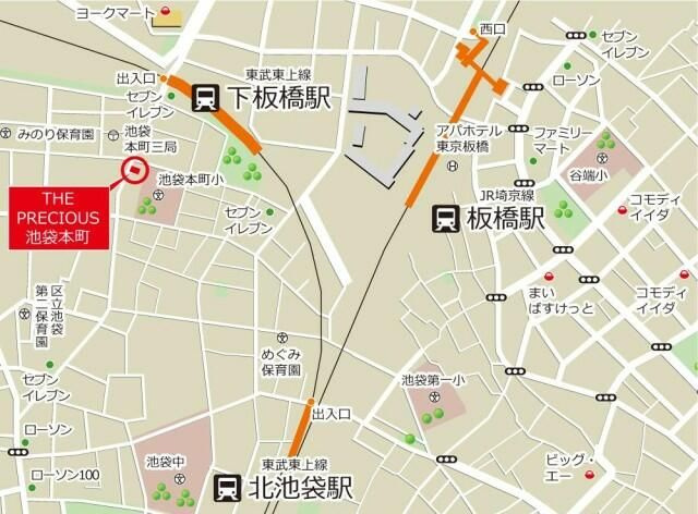 ＴＨＥ　ＰＲＥＣＩＯＵＳ　池袋本町の周辺
