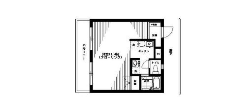 メゾンド佐賀の間取り