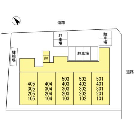 アメニティ芦田第3マンションの区画図