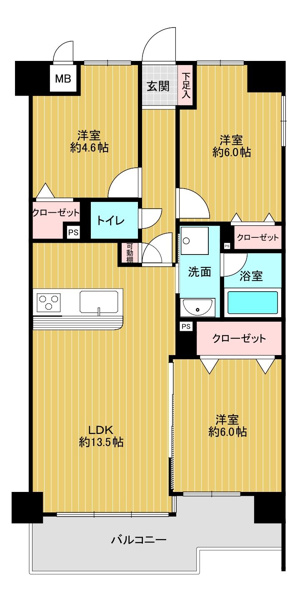 【間取り】 | 藤和シティコープ平尾駅前☆仲介手数料無料☆