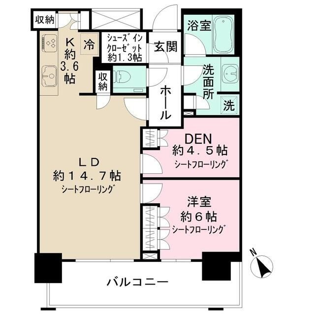 ザ・タワー横浜北仲の間取り