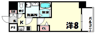 【間取り】 | プレサンス神戸元町