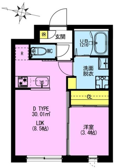 【間取り】 | ＡＤＯＲＥ　ＵＲＢＡＮ大森町