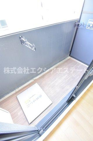 グランパシフィック聖天坂のバルコニー