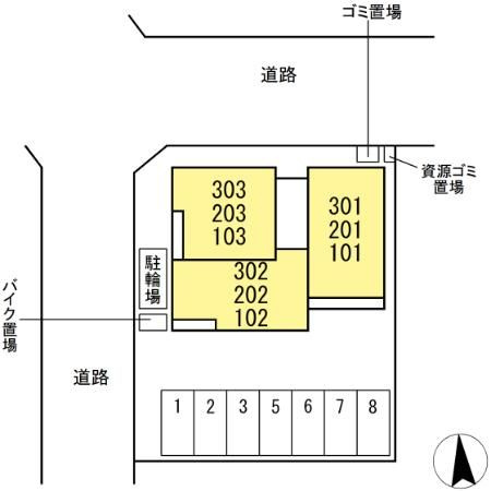 (仮称)D-ROOM東葛西の区画図