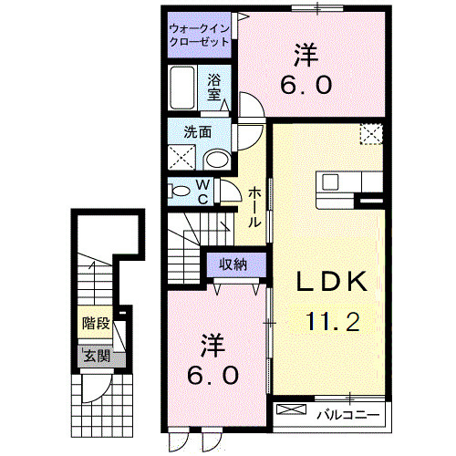 ノーブルＢの間取り