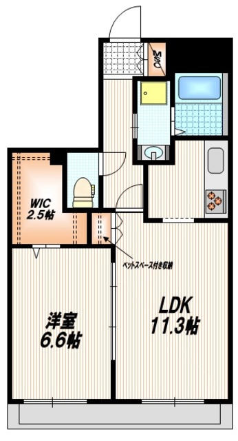 Ｓｏｌｅｉｌ　ソレイユの間取り|☆開放感のある綺麗な間取り☆