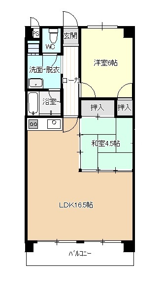 コーポ奈津の間取り