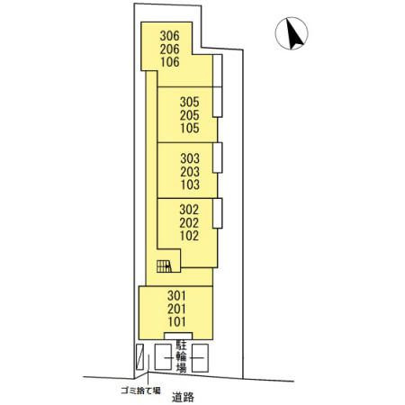 クリア南砂の区画図