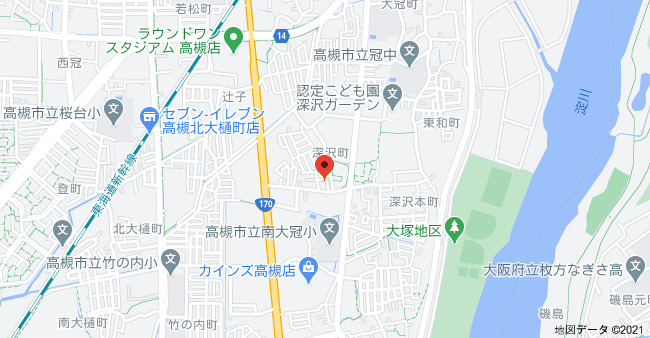 深沢ハイムB棟の地図