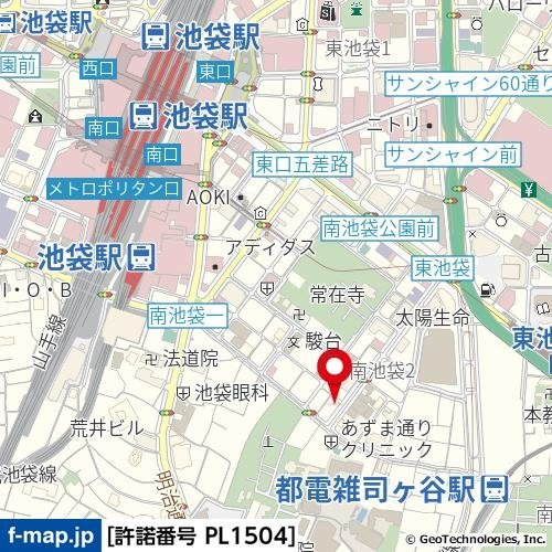 日神パレステージ南池袋第２の地図