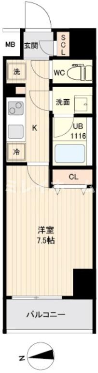 レジデンス大鳥居の間取り