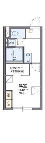 レオパレスセントラル南４条Ａの間取り