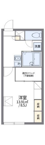 レオパレスハッサムＢの間取り