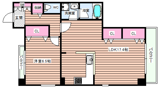 【間取り】 | アクアスイート新大阪
