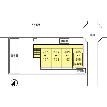 シティパル瑞江の区画図
