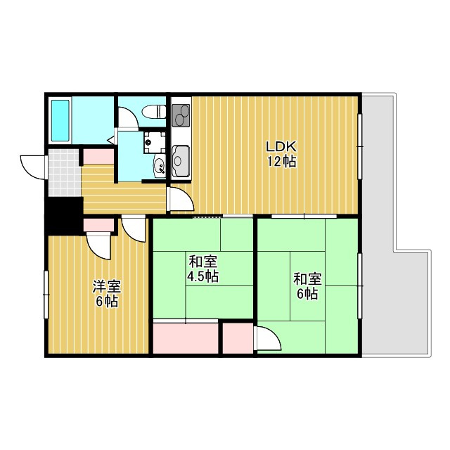 カルム東豊中の間取り