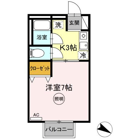 【間取り】 | シャトル西春日 A棟