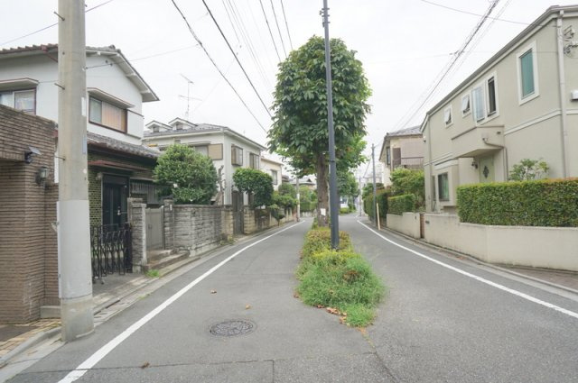常盤台２　戸建の前面道路含む現地写真|北東側　公道　幅員約8.2m　接道約5.4m
