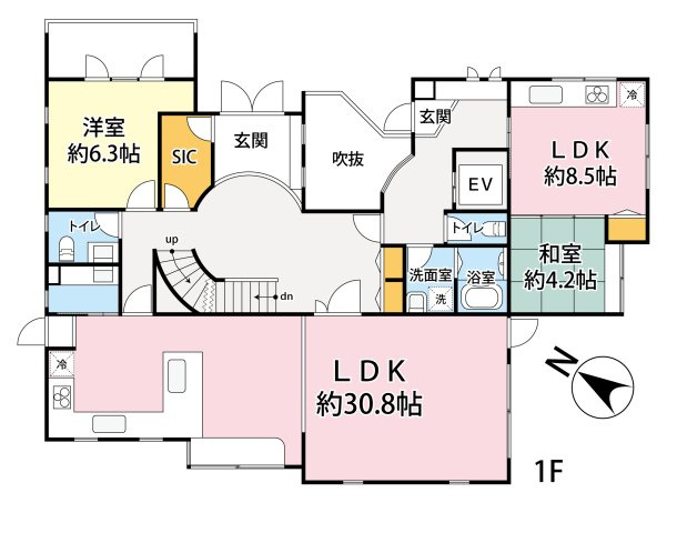 常盤台２　戸建の間取り|1階