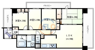 【間取り】 | プレスタ杭全　育和小学校区 | プレスタ杭全　間取り