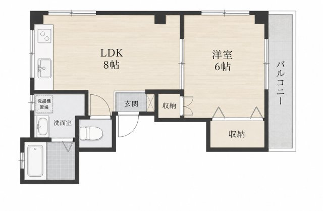 【間取り】 | 深沢ハイムB棟