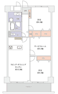 【間取り】 | なぎさニュータウン５号棟